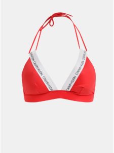 Červený dámsky vrchný diel plaviek Calvin Klein Underwear