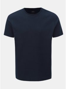 Tmavomodré basic tričko Burton Menswear London