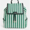 Krémovo–zelený pruhovaný batoh Paul's Boutique Cassandra
