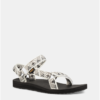 Sivo–biele dámske vzorované sandále Teva