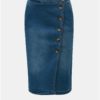 Modrá rifľová sukňa s gombíkmi Dorothy Perkins