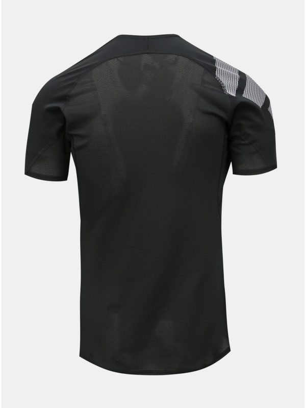 Čierne pánske funkčné tričko s potlačou adidas Performance