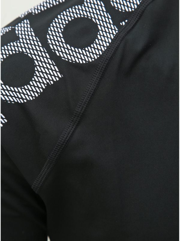 Čierne pánske funkčné tričko s potlačou adidas Performance