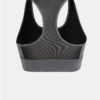 Sivá dámska športová podprsenka s priesvitnou zadnou časťou adidas CORE Design 2 Move