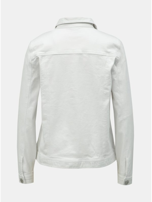 Biela rifľová bunda M&Co