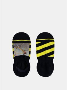 Čierne pánske vzorované ponožky XPOOOS