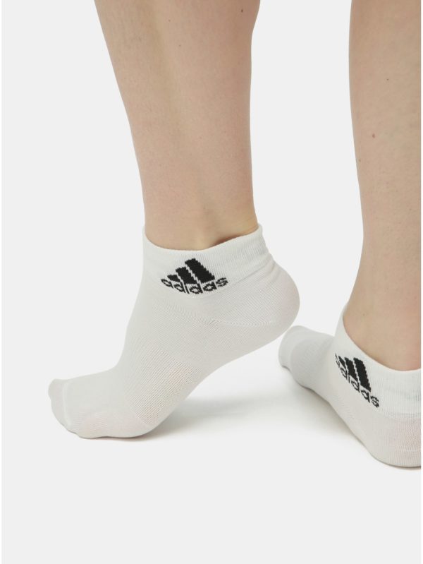 Balenie troch párov bielych ponožiek adidas Performance