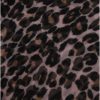 Hnedo–čierna šatka s leopardím vzorom Pieces Carrie