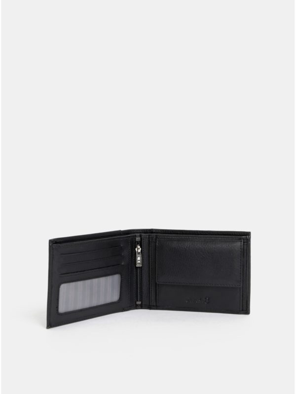 Čierna pánska kožená peňaženka Dice Hayley