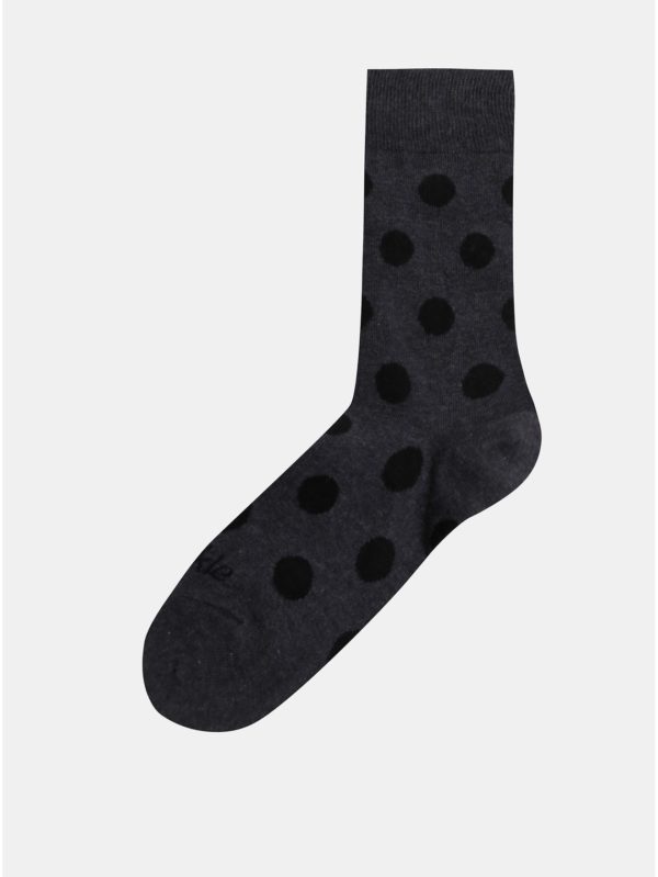 Tmavosivé bodkované ponožky Fusakle Guličkár nenápadný