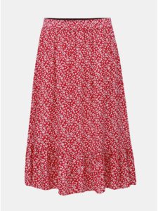 Ružová kvetovaná sukňa Jacqueline de Yong Star Frill