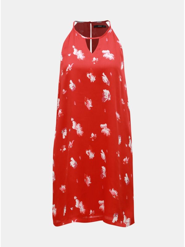 Červené kvetované šaty ONLY Giza