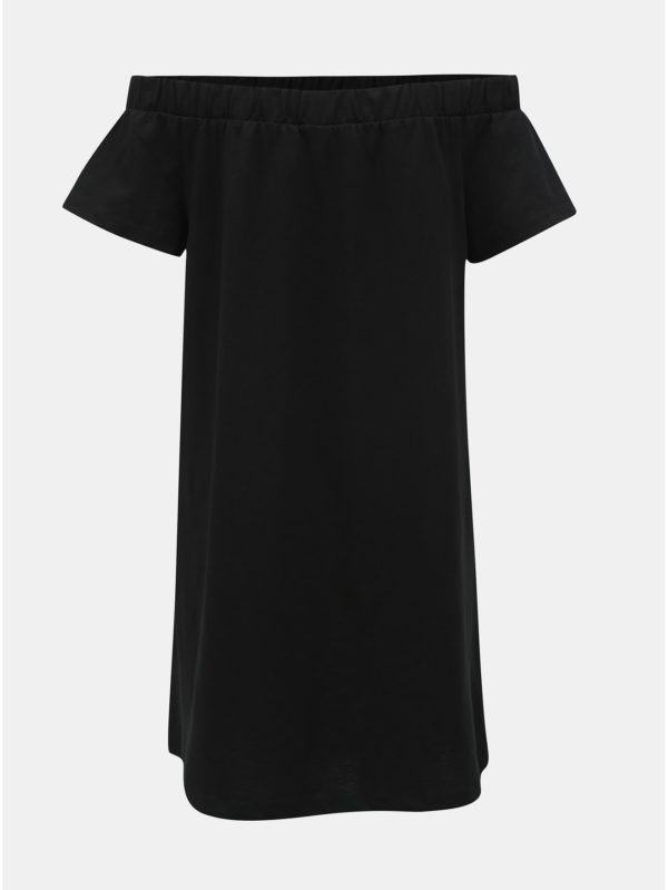 Čierne šaty s odhalenými ramenami VERO MODA Alzia