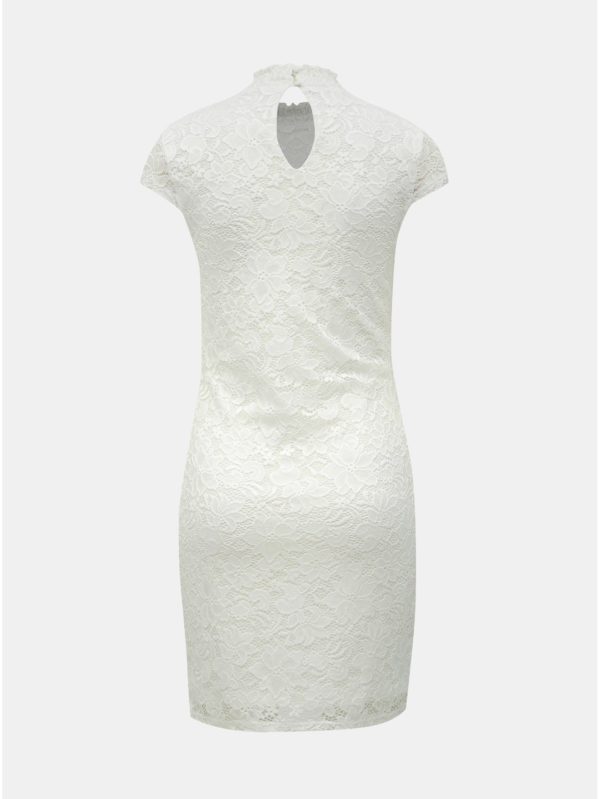 Biele čipkované šaty ONLY Alba