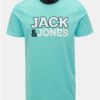 Svetlomodré tričko s potlačou Jack & Jones Nine