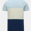 Krémovo–modré tričko Selected Homme Kiyoshi
