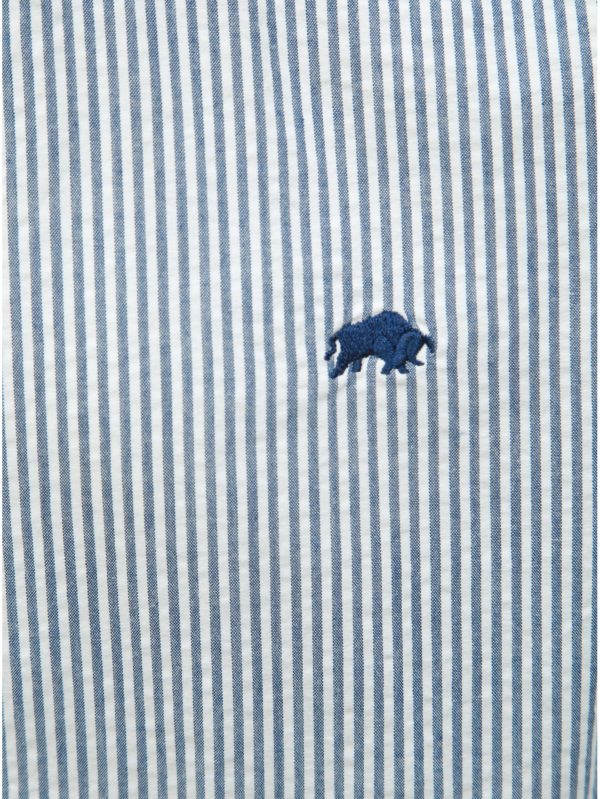 Modrá pruhovaná košeľa Raging Bull