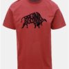 Červené tričko s krátkym rukávom Raging Bull