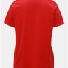 Červené tričko s pásikmi v dekolte Ulla Popken