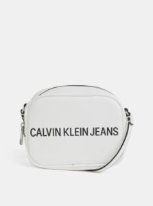 Biela crossbody kabelka Calvin Klein Jeans