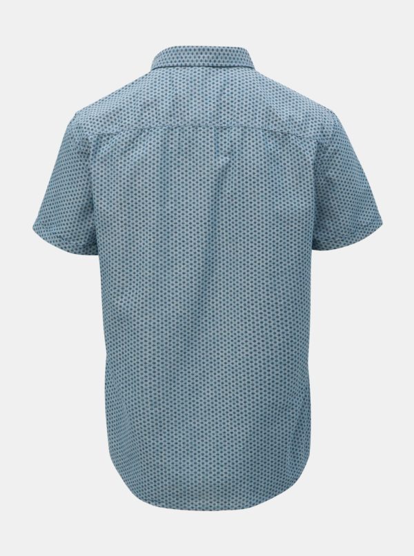 Svetlomodrá vzorovaná košeľa s vreckom Blend