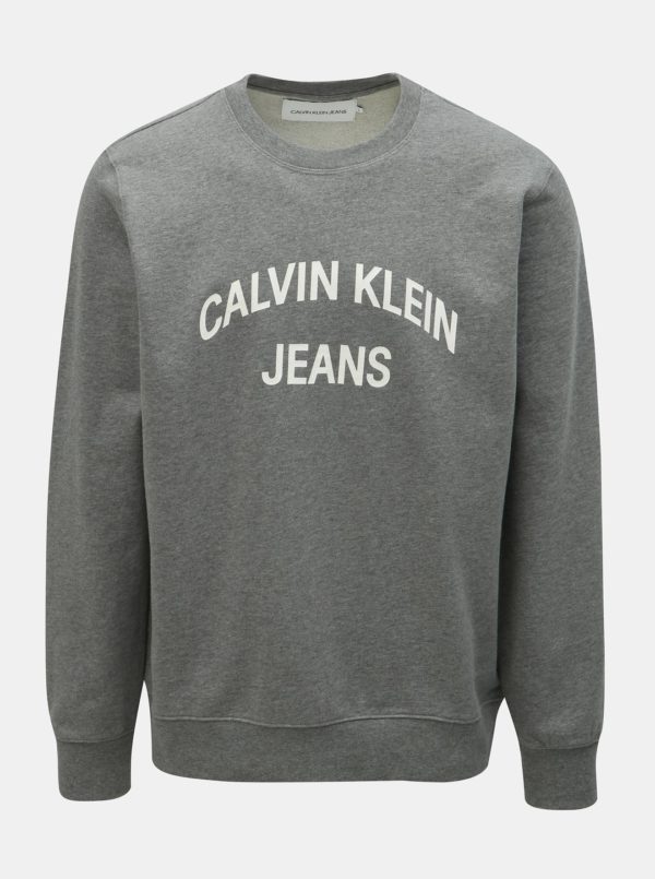 Sivá pánska mikina Calvin Klein Jeans