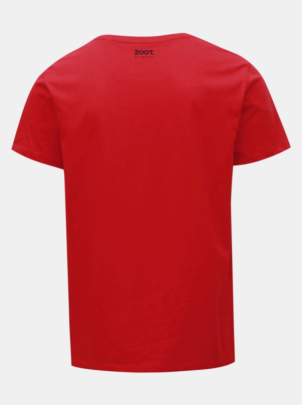 Červené pánske tričko s potlačou ZOOT Original