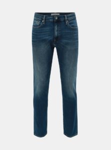 Modré pánske tapered fit rifle Calvin Klein Jeans