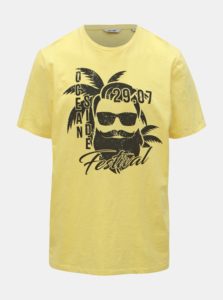 Žlté tričko s potlačou ONLY & SONS Promto