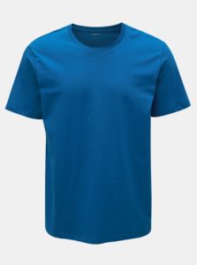 Modré basic tričko Burton Menswear London