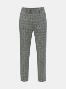 Sivé kockované nohavice Burton Menswear London