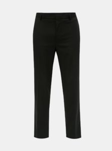 Čierne oblekové tailored fit nohavice Burton Menswear London