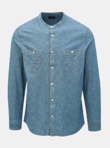 Modrá košeľa s vreckami Burton Menswear London