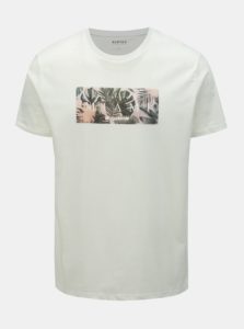 Biele tričko s potlačou Burton Menswear London