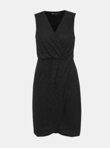 Čierne čipkované puzdrové šaty Mela London
