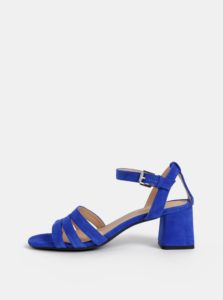 Modré dámske semišové sandálky Geox Seyla