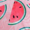 Rúžová kulatá vzorovaná plážová deka Haily´s Watermelon
