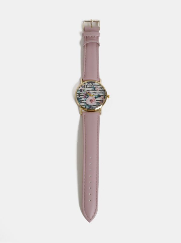 Dámske hodinky so starorúžovým remienkom Haily´s Lilly