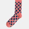 Rúžové dámske bodkované ponožky Happy Socks