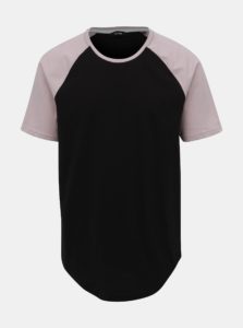 Fialovo-čierne tričko ONLY & SONS Logan