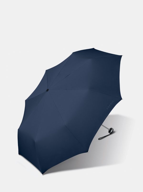 Tmavomodrý skladací dáždnik Esprit Mini ALU