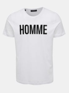 Biele tričko s potlačou Selected Homme Place