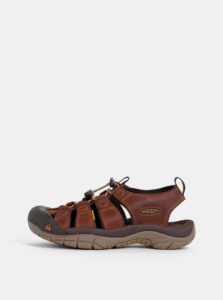 Hnedé pánske kožené sandále Keen Newport