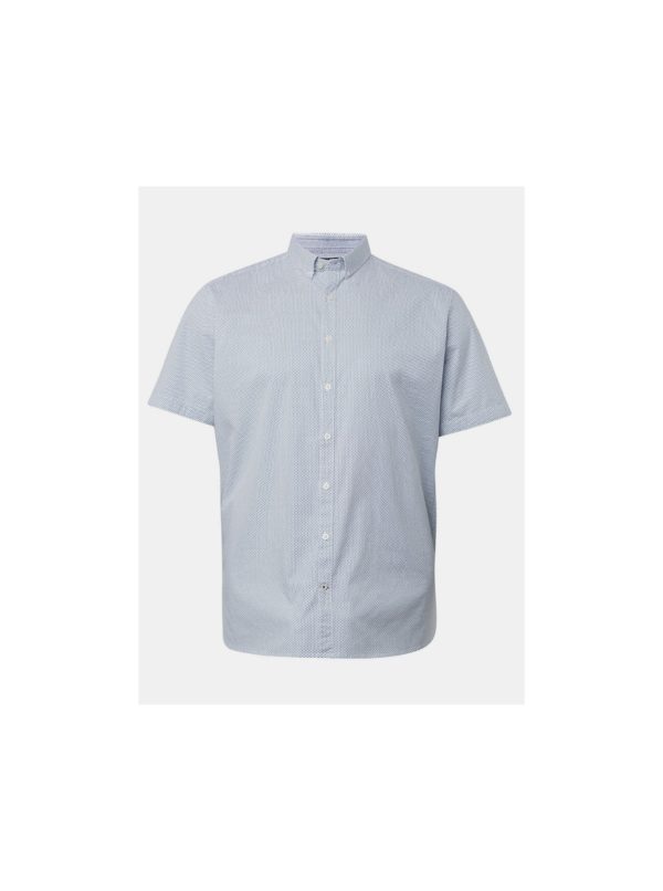 Modro-biela pánska vzorovaná košeľa Tom Tailor