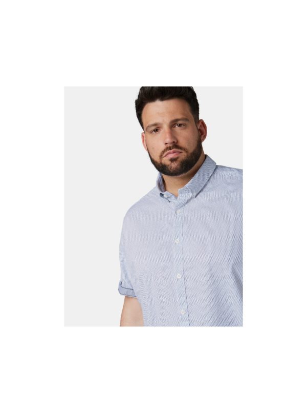 Modro-biela pánska vzorovaná košeľa Tom Tailor