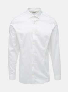 Biela slim fit košeľa Jack & Jones Parma