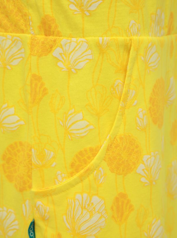Žlté kvetované šaty na ramienka LOAP Baja