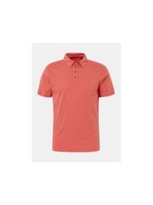Červené pánske basic polo tričko s vreckom Tom Tailor