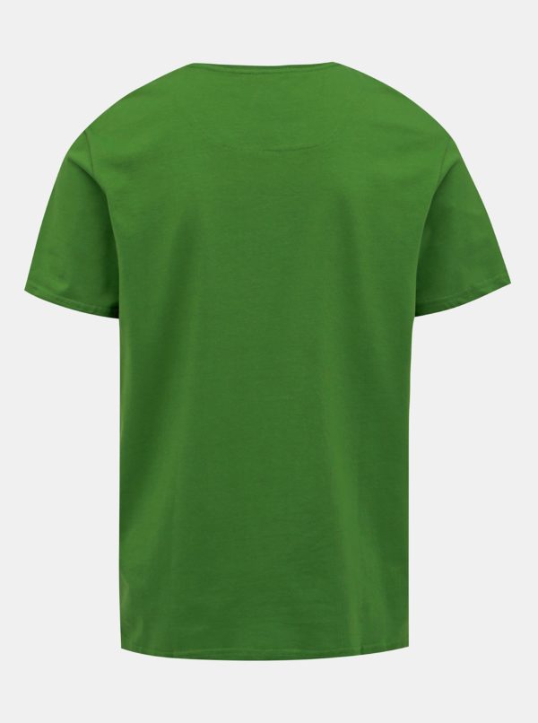 Zelené pánske tričko s potlačou LOAP Antony