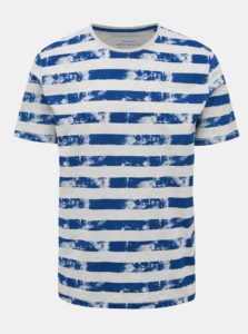 Šedo-modré pruhované tričko ONLY & SONS Patrik